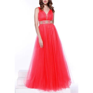 Nox Anabel 3134Prom Dress Size Large Red NWT